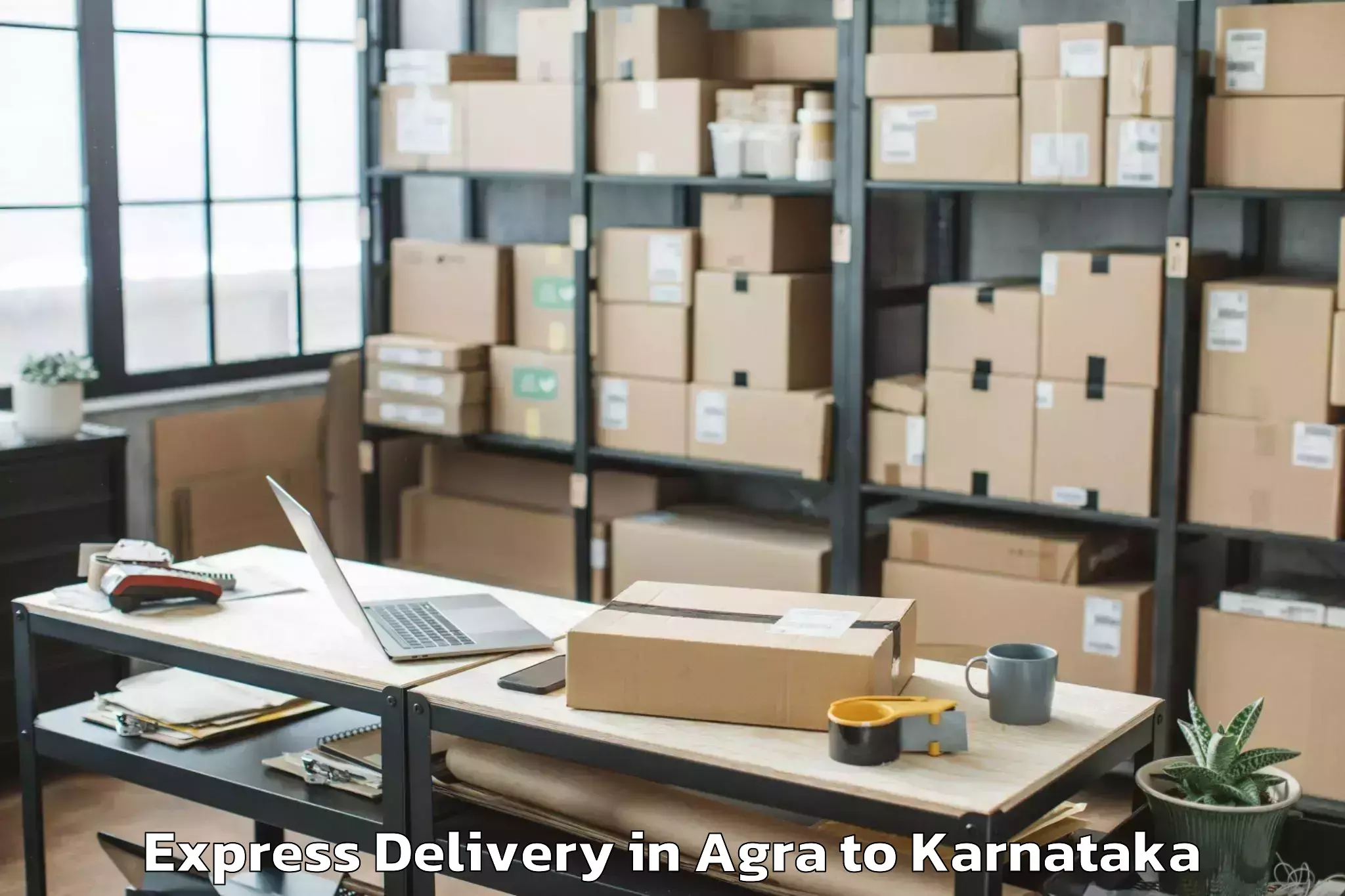 Book Agra to Central University Of Karnatak Express Delivery Online